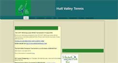 Desktop Screenshot of huttvalleytennis.co.nz